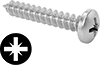 Steel Pozidriv® Rounded Head Screws for Sheet Metal
