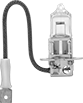 Image of Product. Style C. Front orientation. Light Bulbs. Contact-Lug-Base Vehicle Headlamp Light Bulbs, Pointed Bulb, Style C.