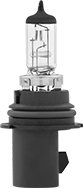 Image of Product. Style C. Front orientation. Light Bulbs. Socket-Base Vehicle Headlamp Light Bulbs, Pointed Bulb, Style C.
