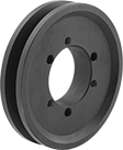 Image of Product. Front orientation. V-Belt Drive Pulleys. Quick-Disconnect (QD) Bushing-Bore V-Belt Drive Pulleys, 1 Groove.