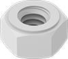 Chemical-Resistant Polypropylene Hex Nuts
