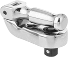 Image of Product. Shown Folded. Front orientation. Ratchet Wrenches. Quick-Release Fold-Up Ratchet Wrenches.