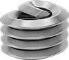 Lubricant-Free Seize-Resistant Helical Threaded Inserts