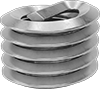 Lubricant-Free Seize-Resistant Helical Threaded Inserts