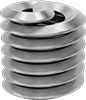 Lubricant-Free Screw-Locking Seize-Resistant Helical Threaded Inserts