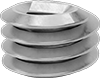 Lubricant-Free Screw-Locking Seize-Resistant Helical Threaded Inserts