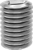 Lubricant-Free Screw-Locking Seize-Resistant Helical Threaded Inserts