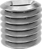 Lubricant-Free Screw-Locking Seize-Resistant Helical Threaded Inserts