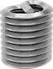 Lubricant-Free Seize-Resistant Helical Threaded Inserts