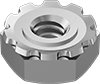 Stainless Steel Locknuts with External-Tooth Lock Washer