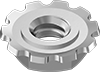 Stainless Steel Narrow Locknuts with External-Tooth Lock Washer