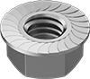 High-Strength Steel Serrated Flange Locknuts—Grade 8