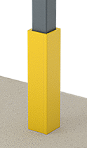 Image of ProductInUse. Front orientation. Column Guards. Foam Column Guards, For Square, Round, and I-Beam Columns.