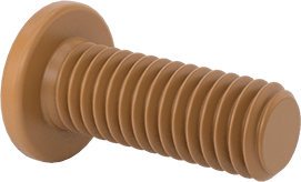 Image of Product. Back orientation. High-Strength High-Temperature PEEK Screw, Pan Head Phillips, M3 x 0.5 mm Thread Size, 8 mm Long.