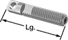 Corrosion-Resistant Swiveling Extension Spring Stud Anchors