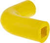 Image of Product. Elbow. Front orientation. Tubing Guards. Build-Your-Own Heavy Duty Foam Tubing Guards, For Rectangular Tubes, Abrasion-Resistant Polyurethane Foam, Elbows.