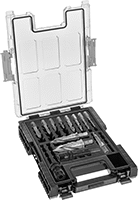 Image of Product. Front orientation. Tap, Drill Bit, and Reamer Sets. Impact Wrench Tap, Drill Bit, and Reamer Sets, 13 Pieces.