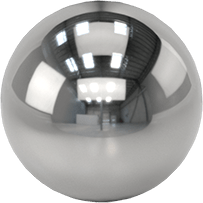 Image of Product. Front orientation. Highly Corrosion-Resistant 316 Stainless Steel Ball, 1/4" Diameter.