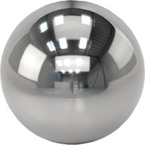 Image of Product. Front orientation. Highly Corrosion-Resistant 316 Stainless Steel Ball, 7 mm Diameter.