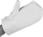 Image of ProductInUse. Front orientation. Gloves. Extreme Heat-Protection Mitts, Zetex Fabric.