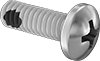 Thread-Locking Pan Head Phillips Screws