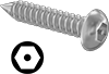 Tamper-Resistant Hex Drive Rounded Head Screws for Sheet Metal