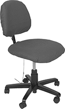 Image of ProductInUse. Shown Installed on Chair (Not Included). Front orientation. Seat Covers. Static-Control Seat Covers.