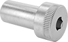 Internally-Threaded Stainless Steel Hex-Drive Shoulders for Bolts