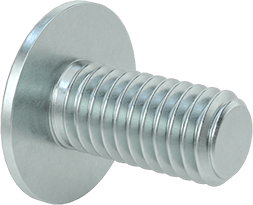 Image of Product. Back orientation. Zinc-Plated Flanged Button Head Hex-Drive Screw, Alloy Steel, M6 x 1 mm Thread Size, 12-mm Long.