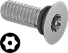 Sealing Tamper-Resistant Torx Flat Head Screws