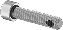 Image of Product. Back orientation. Socket Head Screws. Sealing Thread-Locking Socket Head Screws, Fully Threaded.