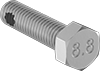 Medium-Strength Metric Class 8.8 Steel Thread-Locking Hex Head Screws