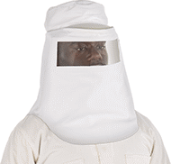Image of ProductInUse. Front orientation. Hoods. Shop Hoods , Style A.