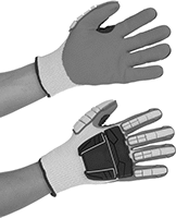 Image of Product. Gloves with Knuckle Guards. Front orientation. Gloves. Insulated Cut-Protection Gloves.