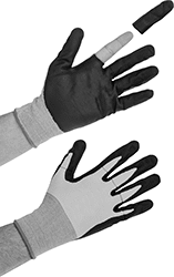 Image of ProductInUse. Tearaway Finger. Front orientation. Gloves. Tearaway Work Gloves.