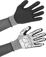 Image of ProductInUse. Knit Cuff. Front orientation. Knit Cuff. Impact-Resistant Work Gloves.