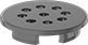 Image of Product. Front orientation. Protective Plugs. Vented Snap-In Panel Plugs.