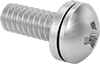 Stainless Steel Pan Head Phillips Screws with Split Lock Washer