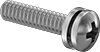 Stainless Steel Pan Head Phillips Screws with Split Lock Washer
