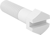 Plastic Slotted Hex Head Screws