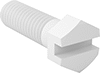Plastic Slotted Hex Head Screws