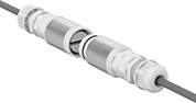 Image of ProductInUse. Front orientation. Exploded, ZoomedIn view. Breakaway Connectors. Magnetic Breakaway Connectors.
