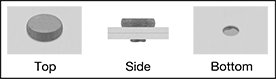 Image of ProductInUse. Installed. Top orientation. Contains Annotated, Border. Rivets. Steel Flat Head Solid Rivets.