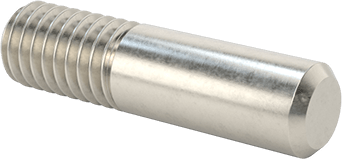 Image of Product. Back orientation. 18-8 Stainless Steel Threaded on One End Stud, 3/8"-16 Thread, 1-1/2" Long.