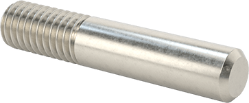 Image of Product. Back orientation. 18-8 Stainless Steel Threaded on One End Stud, 3/8"-16 Thread, 2" Long.