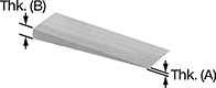 Image of Product. Front orientation. Contains Annotated. Shims. Taper, Sold Individually, Wood.
