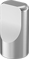 Image of Product. Front orientation. Thumb Nuts. Sanitary Spade-Head Thumb Nuts, Narrow Profile.