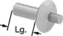 Image of Product. Front orientation. Contains Annotated. Pin-Drive Rivets.
