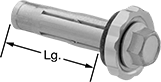 Image of Product. Front orientation. Contains Annotated. 18-8 Stainless Steel Hex-Drive Rivets.
