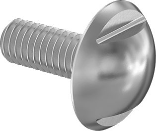 Image of Product. Front orientation. Sanitary Extra-Wide Truss Head Screw, M6 x 1.00 mm Thread Size, 16 mm Long.